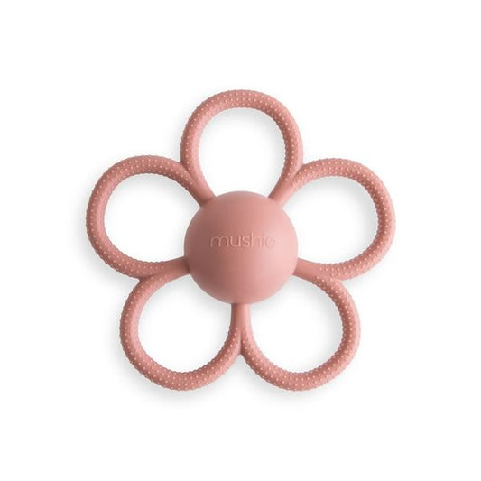 Mushie Sensory Rattle Teether
