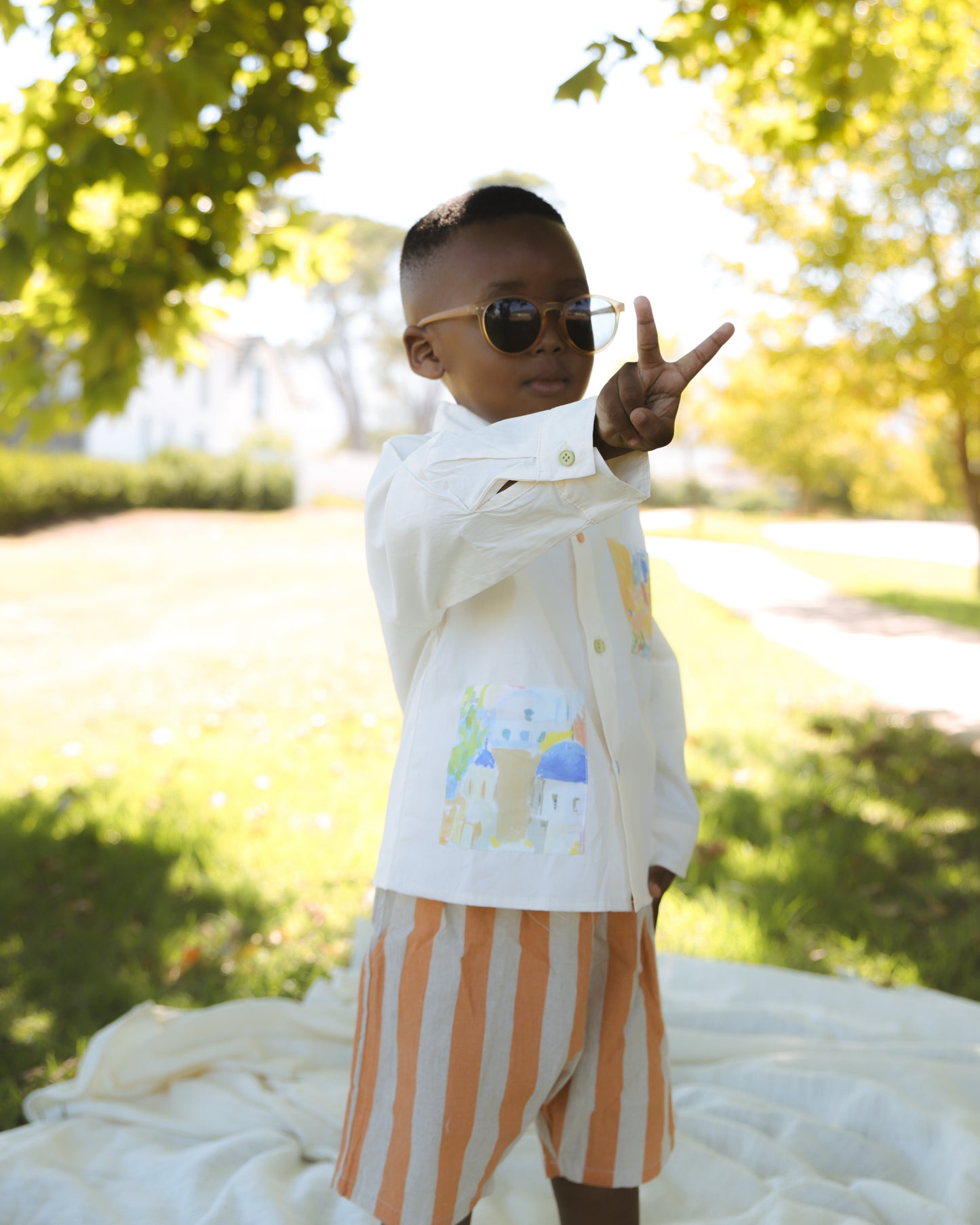 Printed Pocket Longsleeve Shirt
