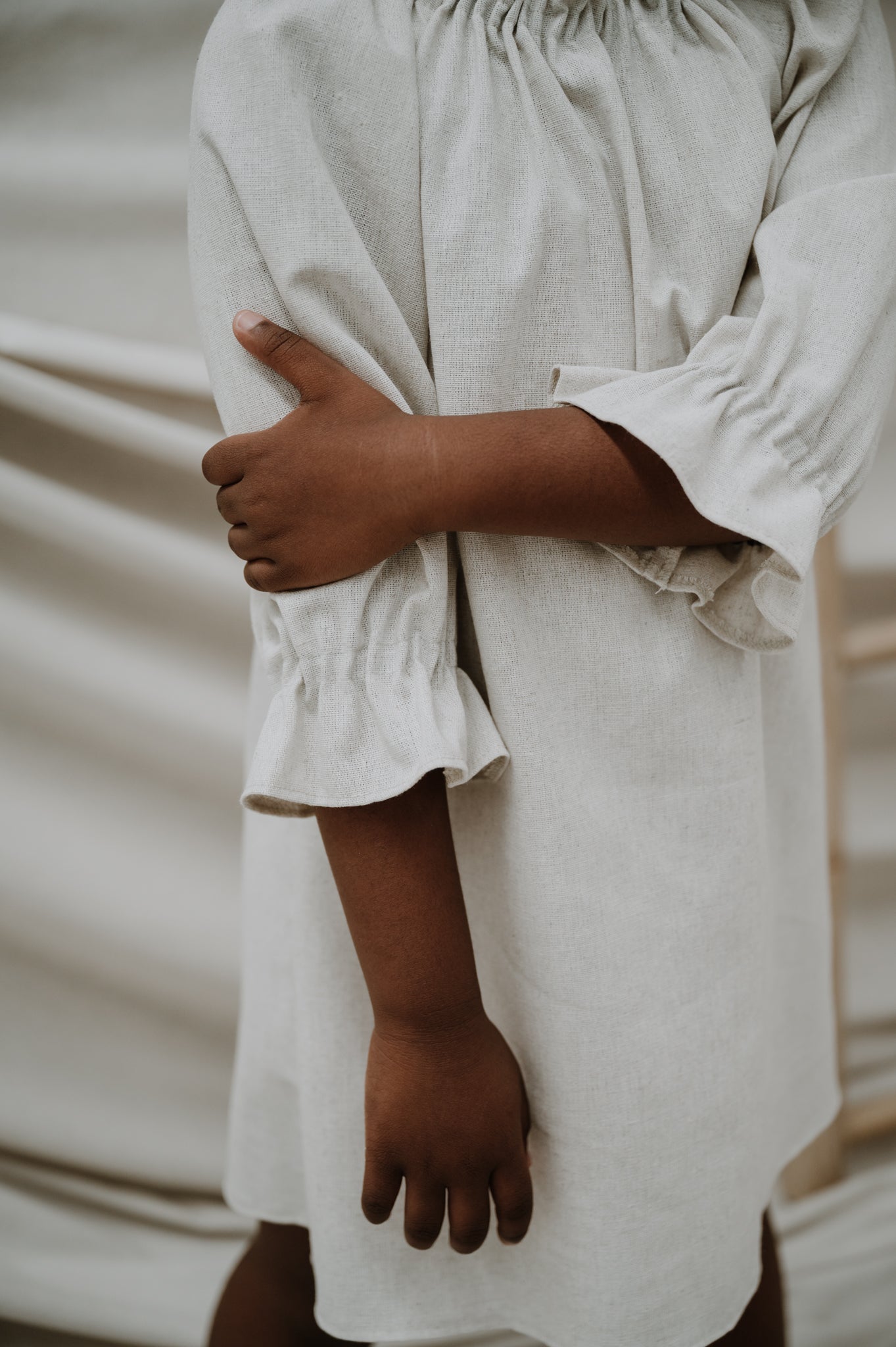 Ruffle Neck Dress