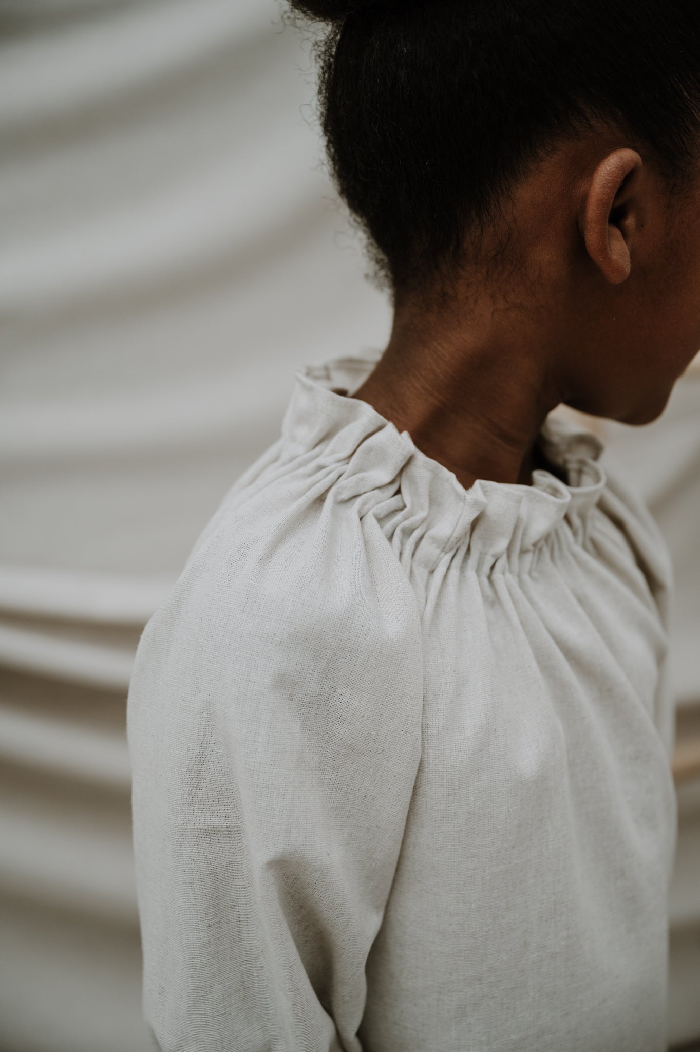 Ruffle Neck Dress