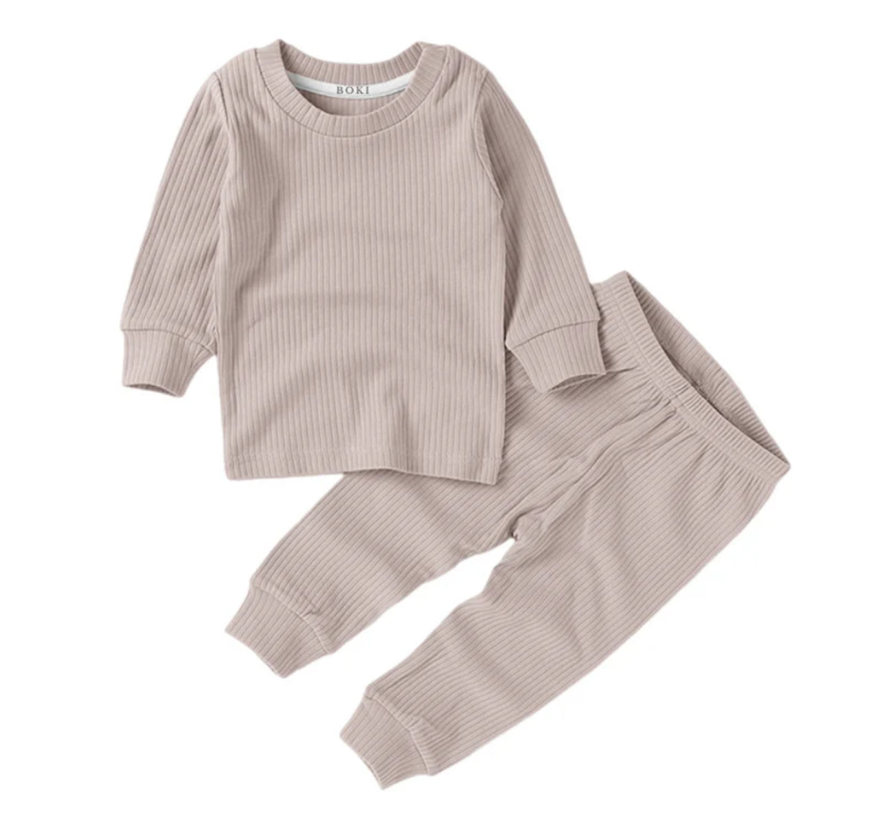 Boki Organic Rib Long Sleeve Pyjamas Set