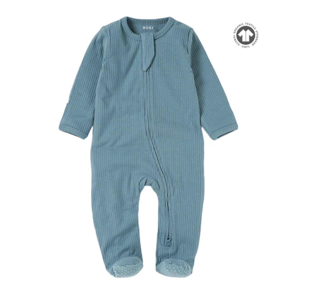Boki Organic Cotton 2-way Zipsuit with Footies & Mittens