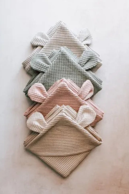 Koosh-Uhn Waffle Weave Hooded Towel
