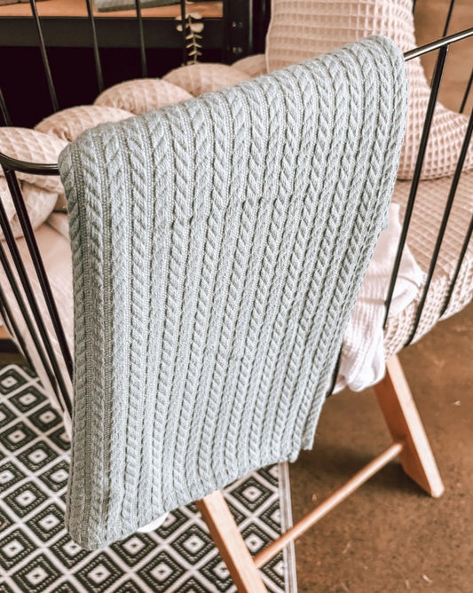 Koosh-uhn Braided Look Blanket