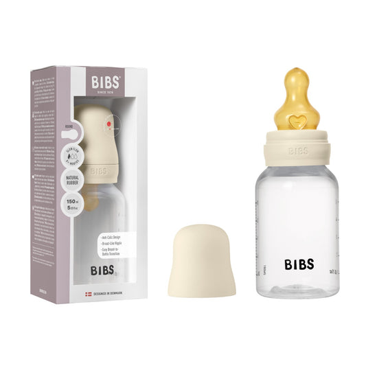 BIBS Baby Bottle Round Latex 1 pack 150 ml Slow Flow