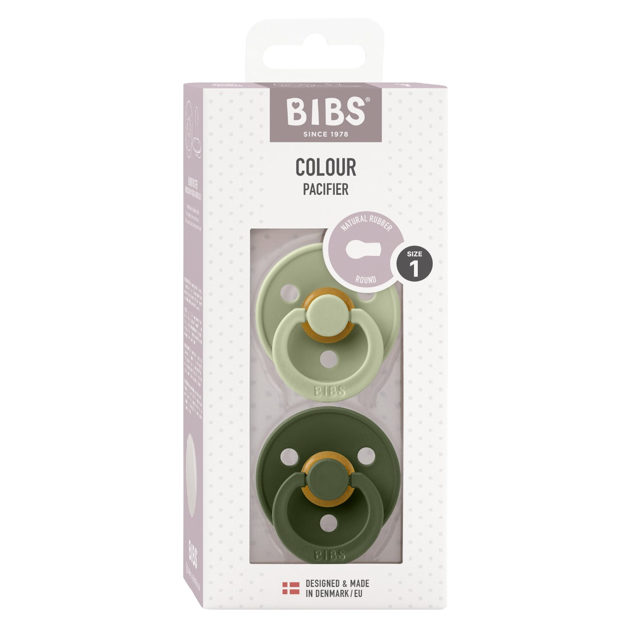BIBS Pacifier Colour 2 Pack Latex