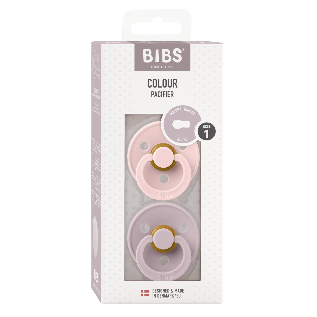 BIBS Pacifier Colour 2 Pack Latex