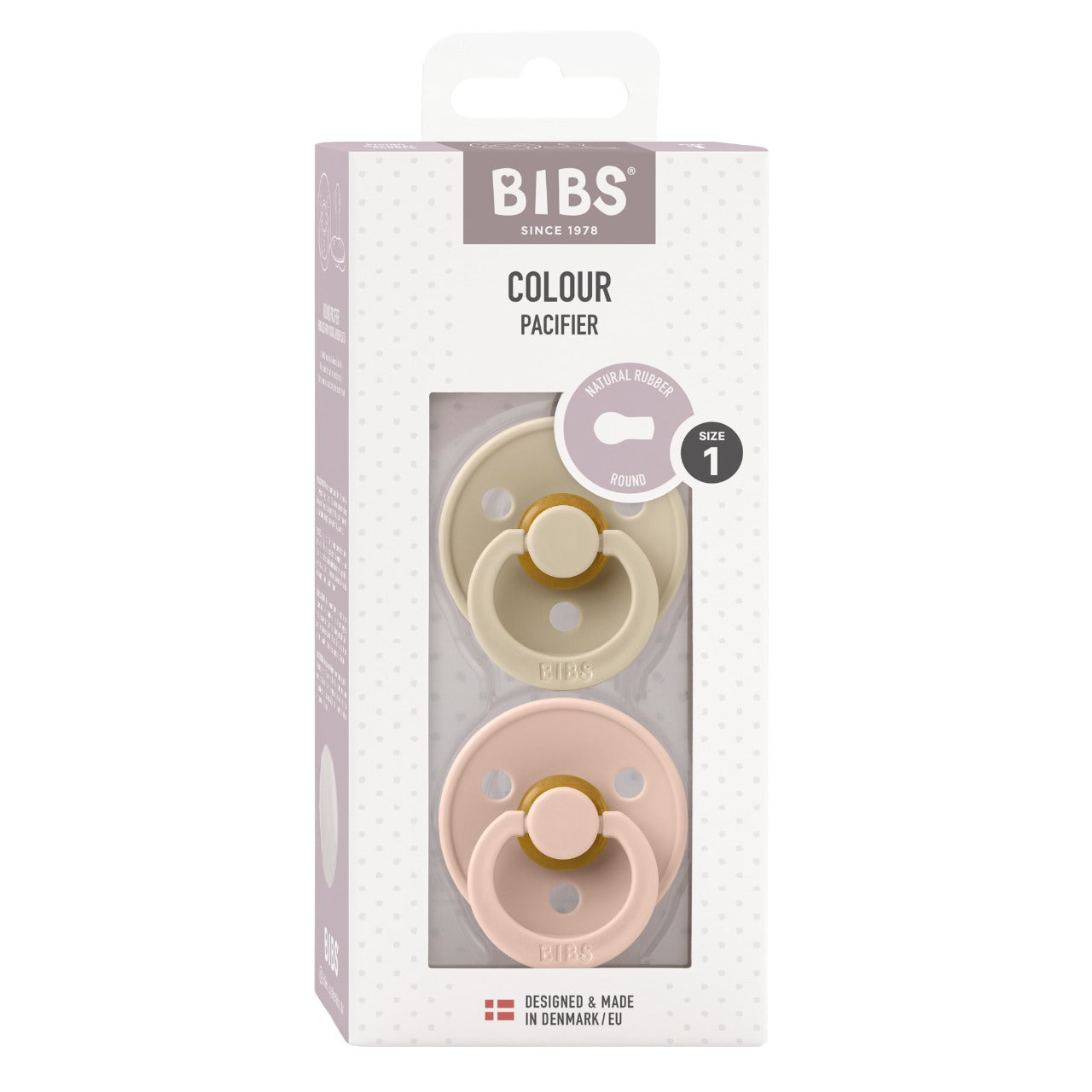 BIBS Pacifier Colour 2 Pack Latex