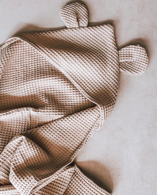 Koosh-Uhn Waffle Weave Hooded Towel