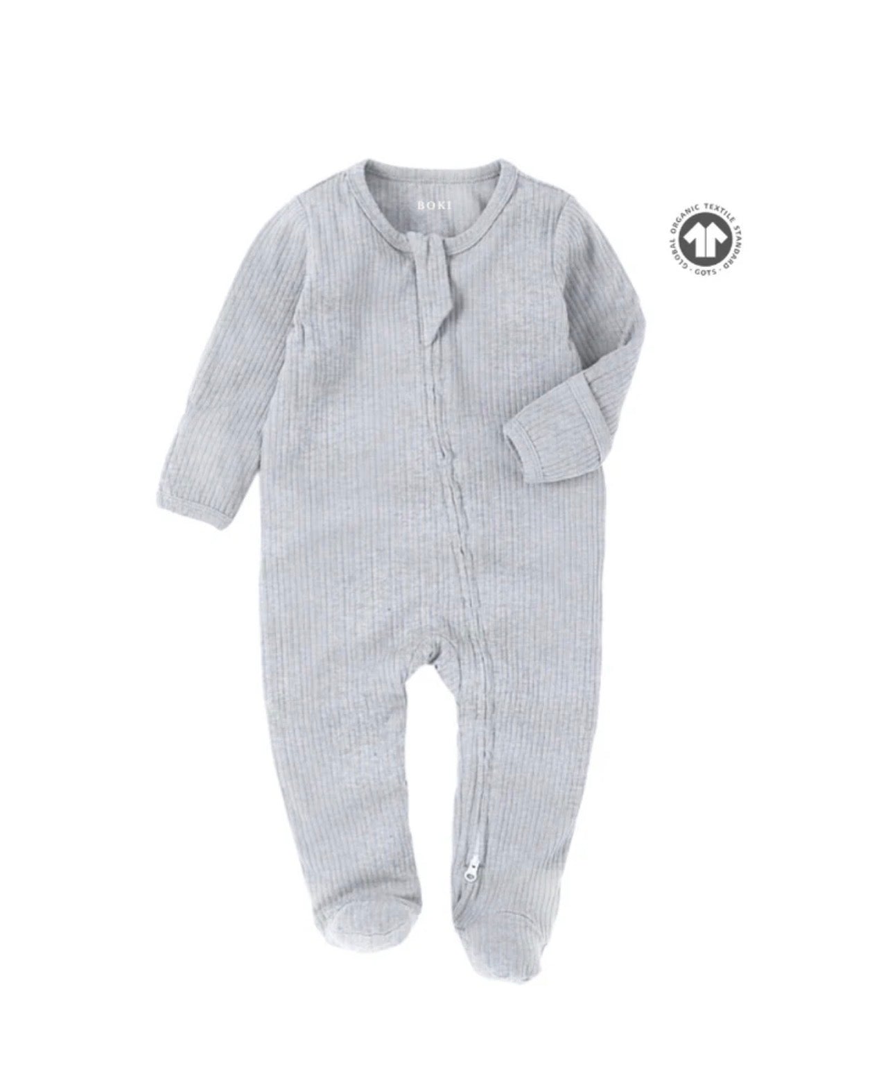 Boki Organic Cotton 2-way Zipsuit with Footies & Mittens