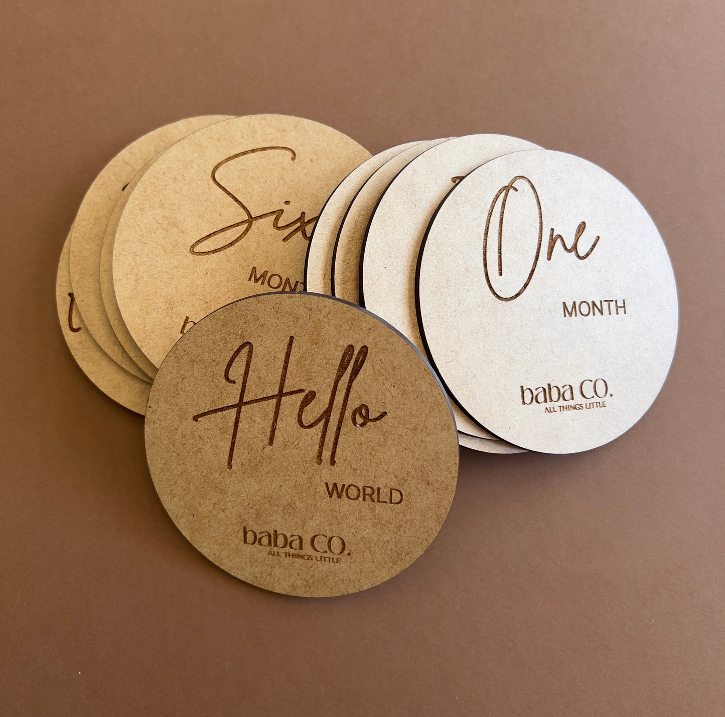 baba co. Milestone Coasters