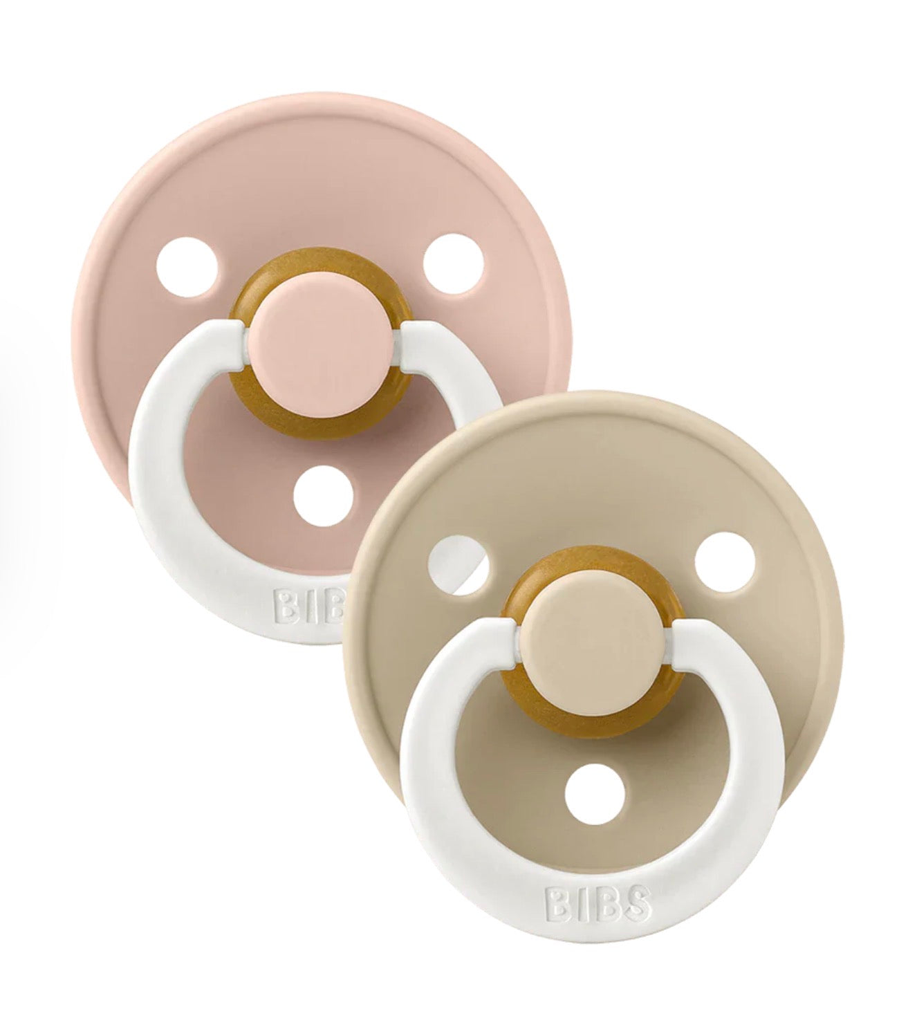 BIBS Pacifier Colour 2 Pack Latex Glow in the Dark