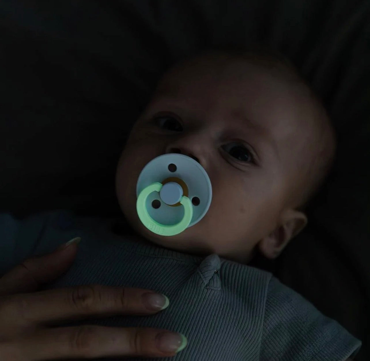 BIBS Pacifier Colour 2 Pack Latex Glow in the Dark