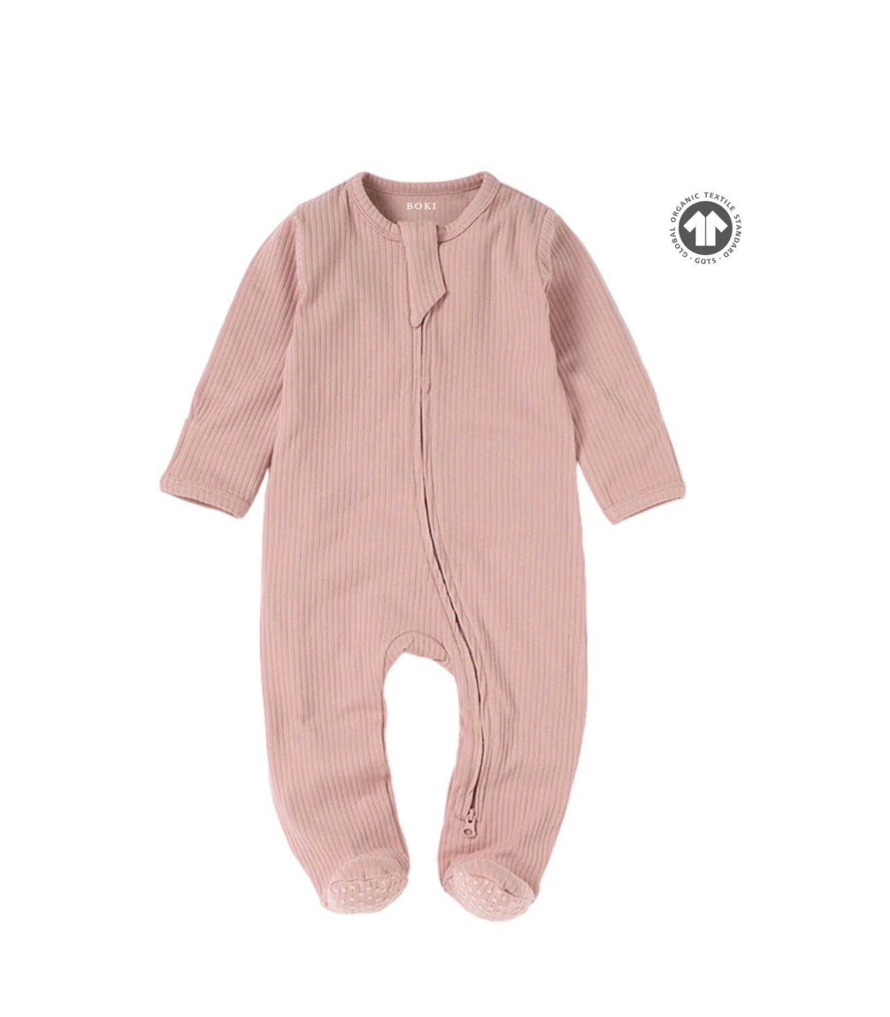 Boki Organic Cotton 2-way Zipsuit with Footies & Mittens