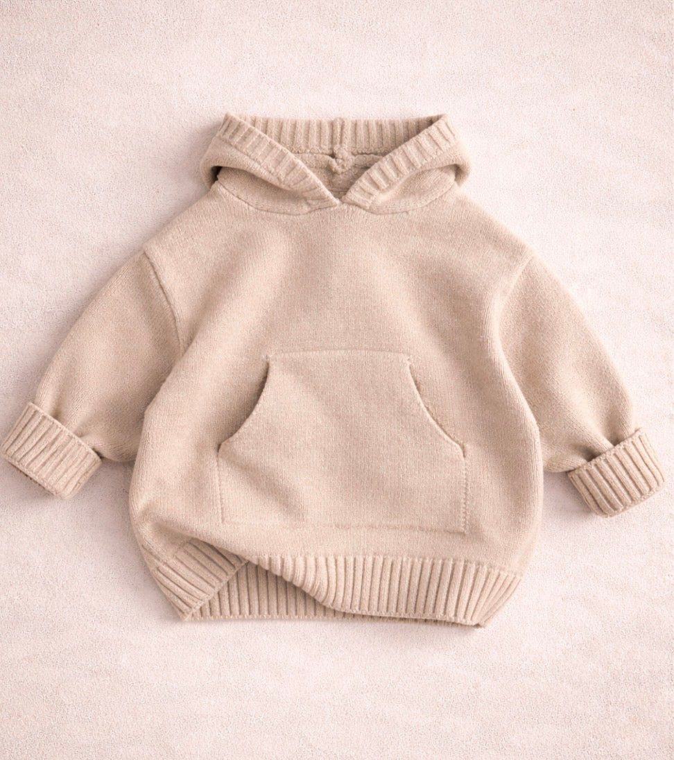 Oatmeal Knit Hoodie