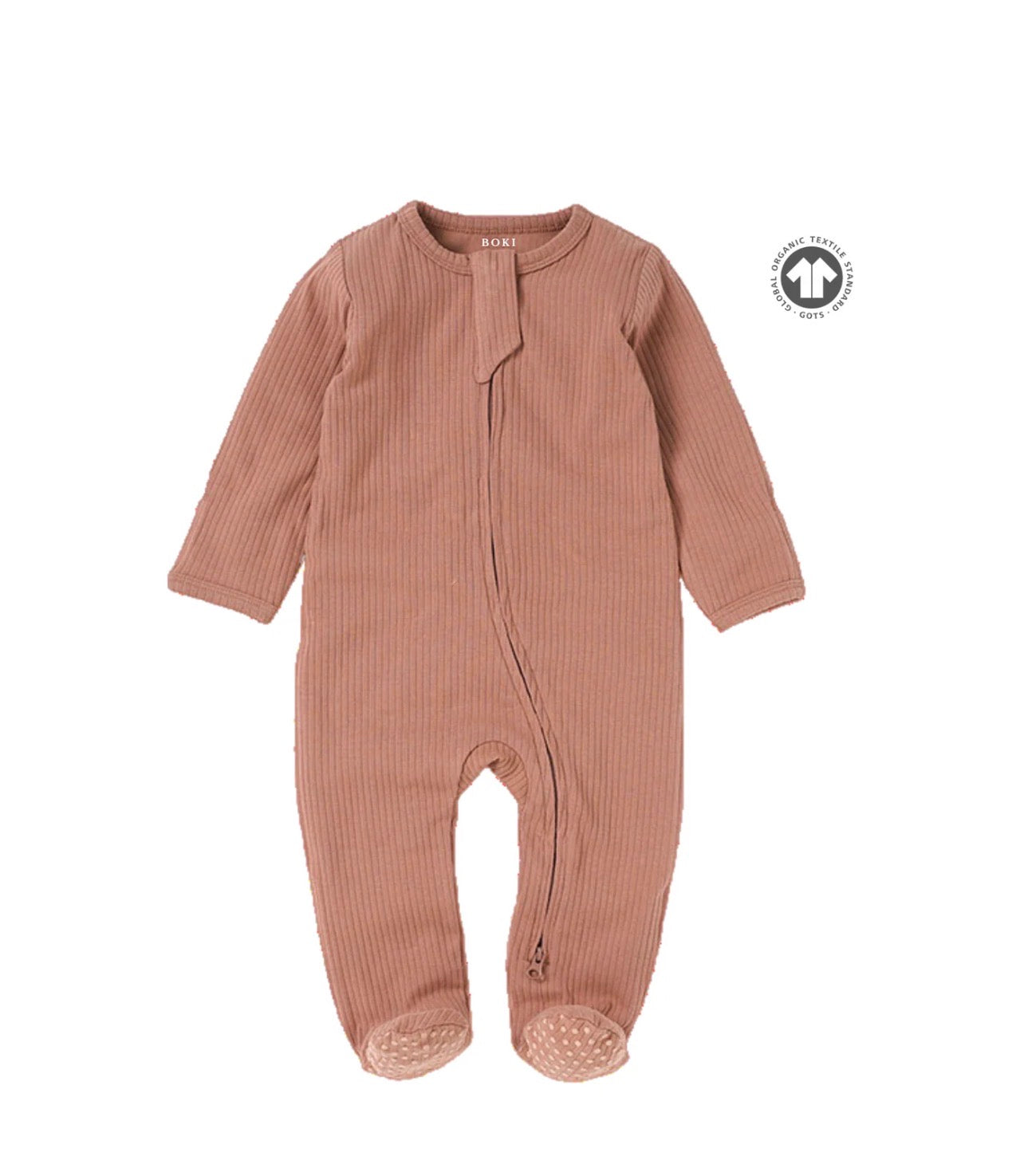 Boki Organic Cotton 2-way Zipsuit with Footies & Mittens