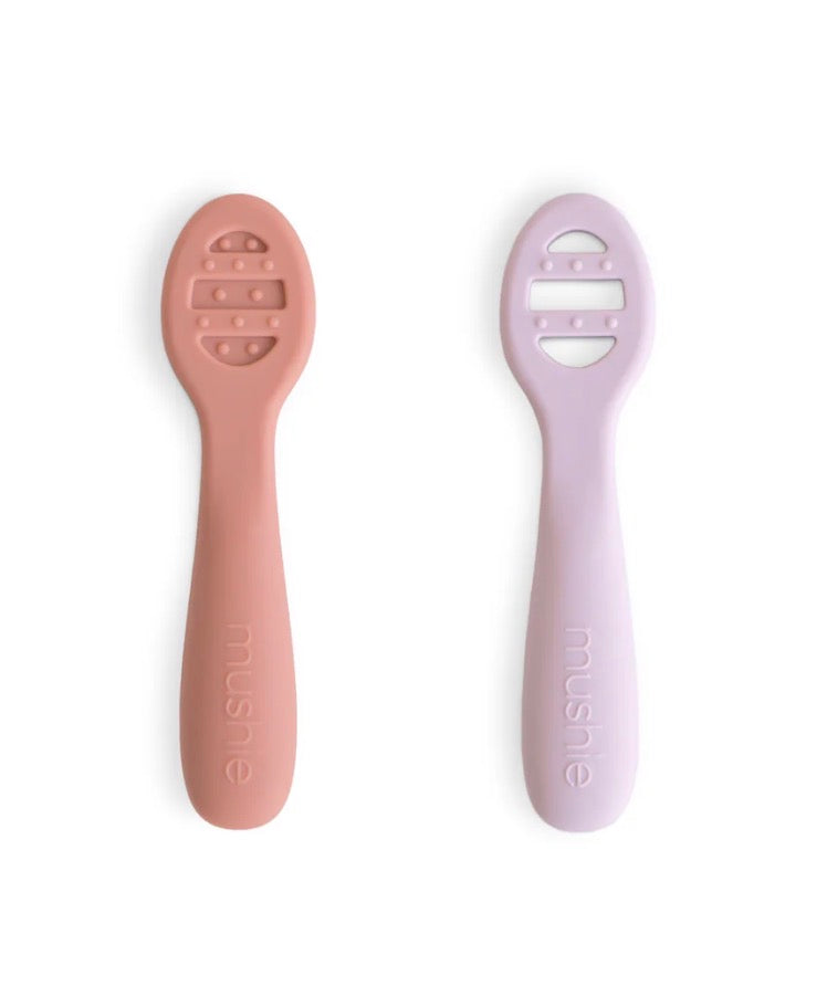 Mushie First Feeding Baby Spoons 2-Pack