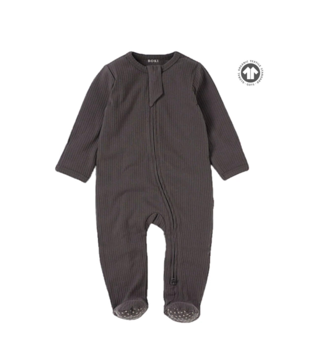 Boki Organic Cotton 2-way Zipsuit with Footies & Mittens