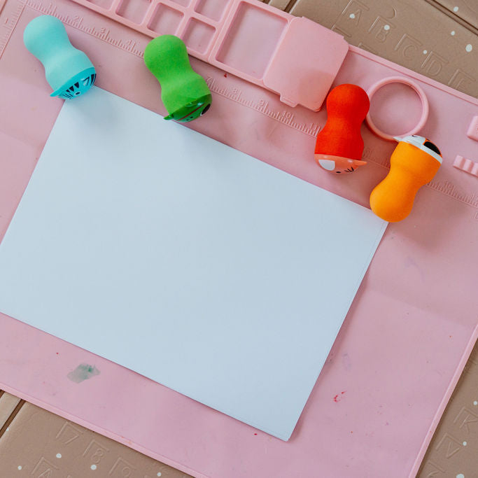 Splat & Smudge Art Mats - White