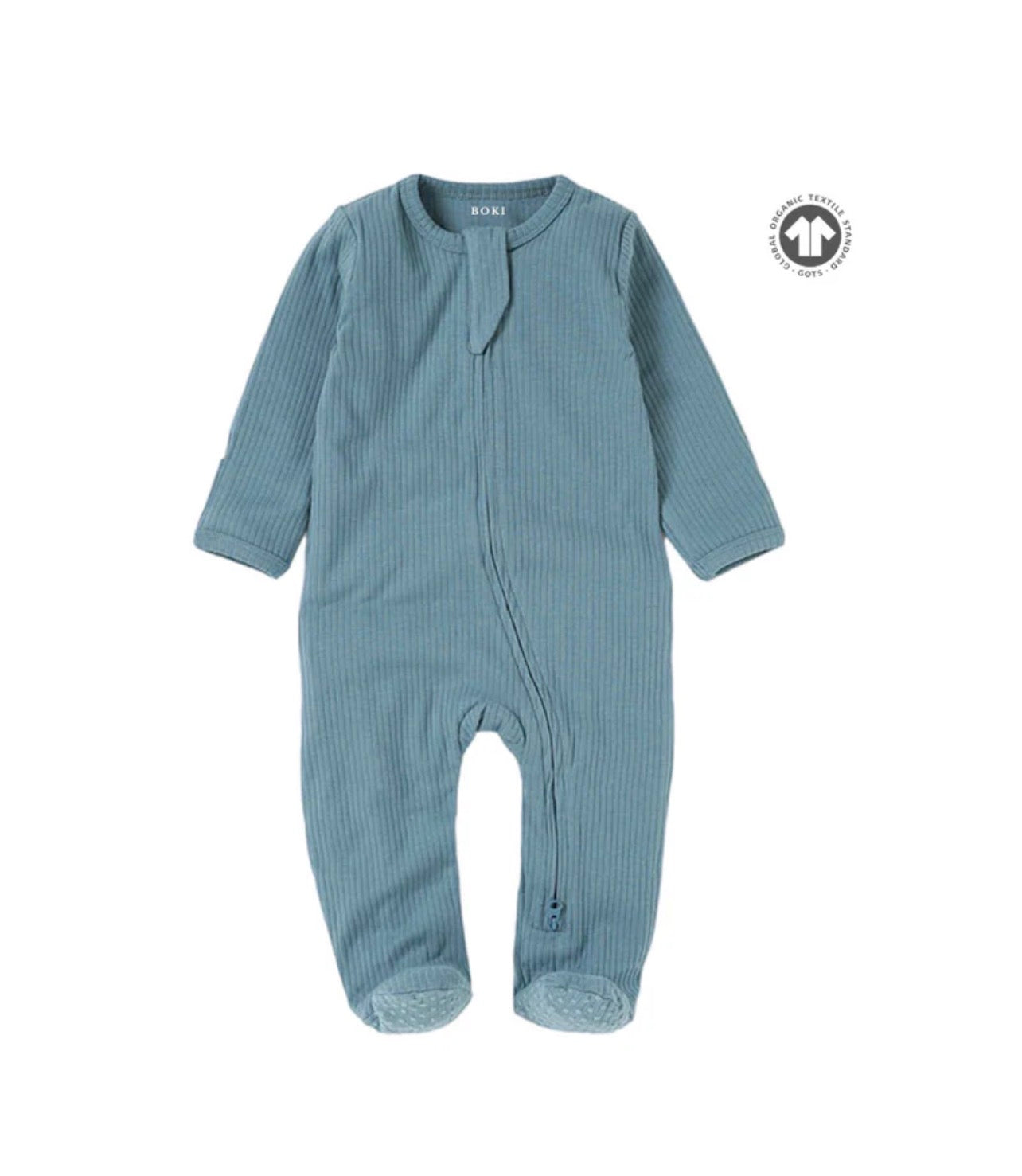 Boki Organic Cotton 2-way Zipsuit with Footies & Mittens