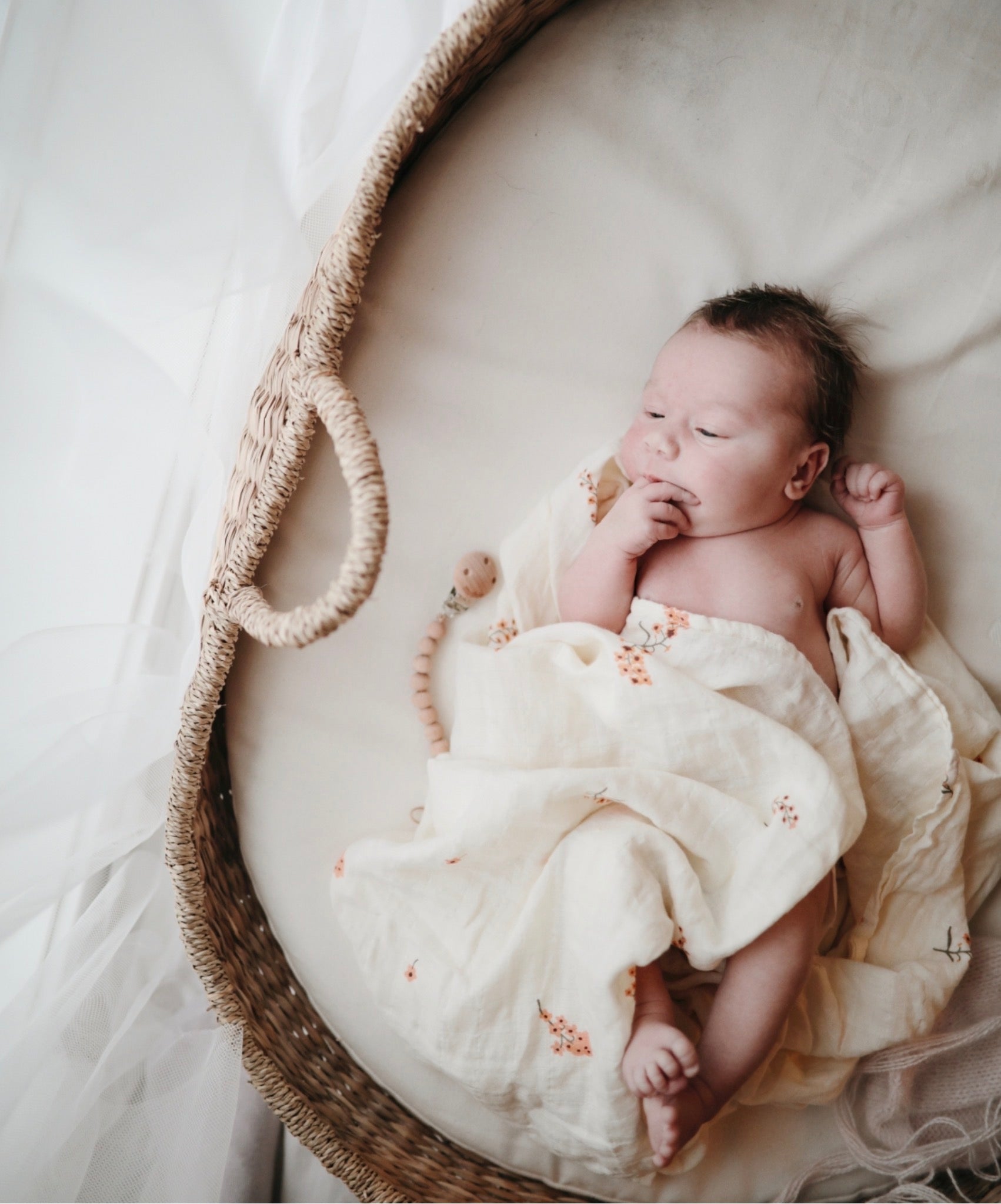 Mushie Organic Cotton Swaddle