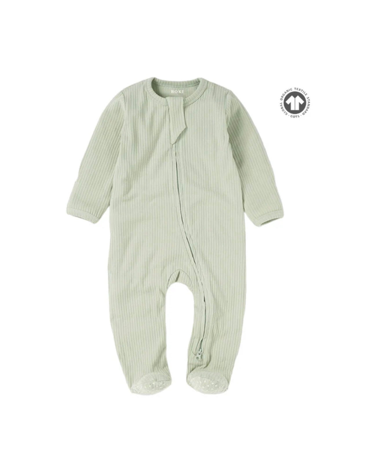 Boki Organic Cotton 2-way Zipsuit with Footies & Mittens