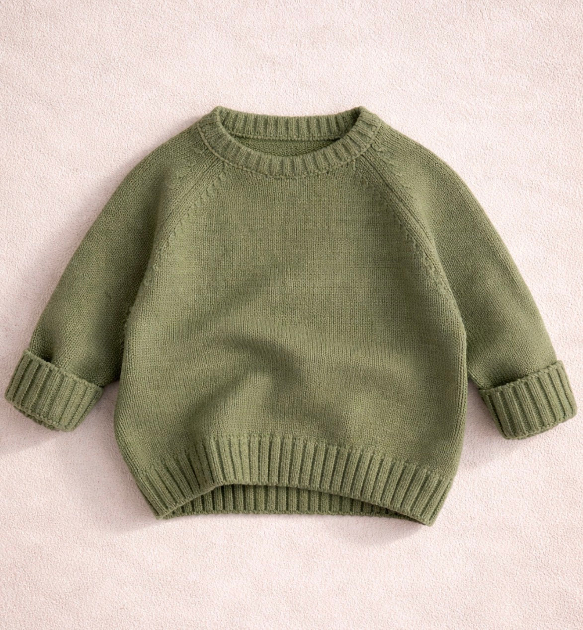 Moss Green Knitted Sweater