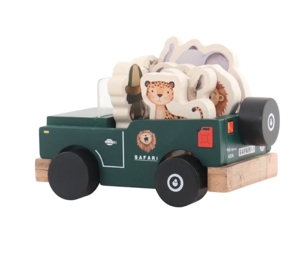 Grow Baby Wooden Toy Play Set - On Safari