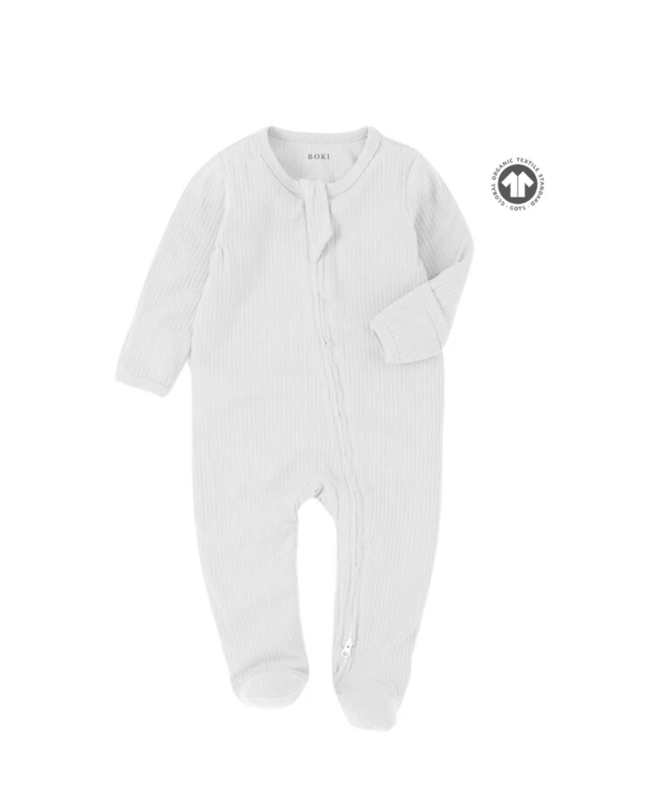 Boki Organic Cotton 2-way Zipsuit with Footies & Mittens