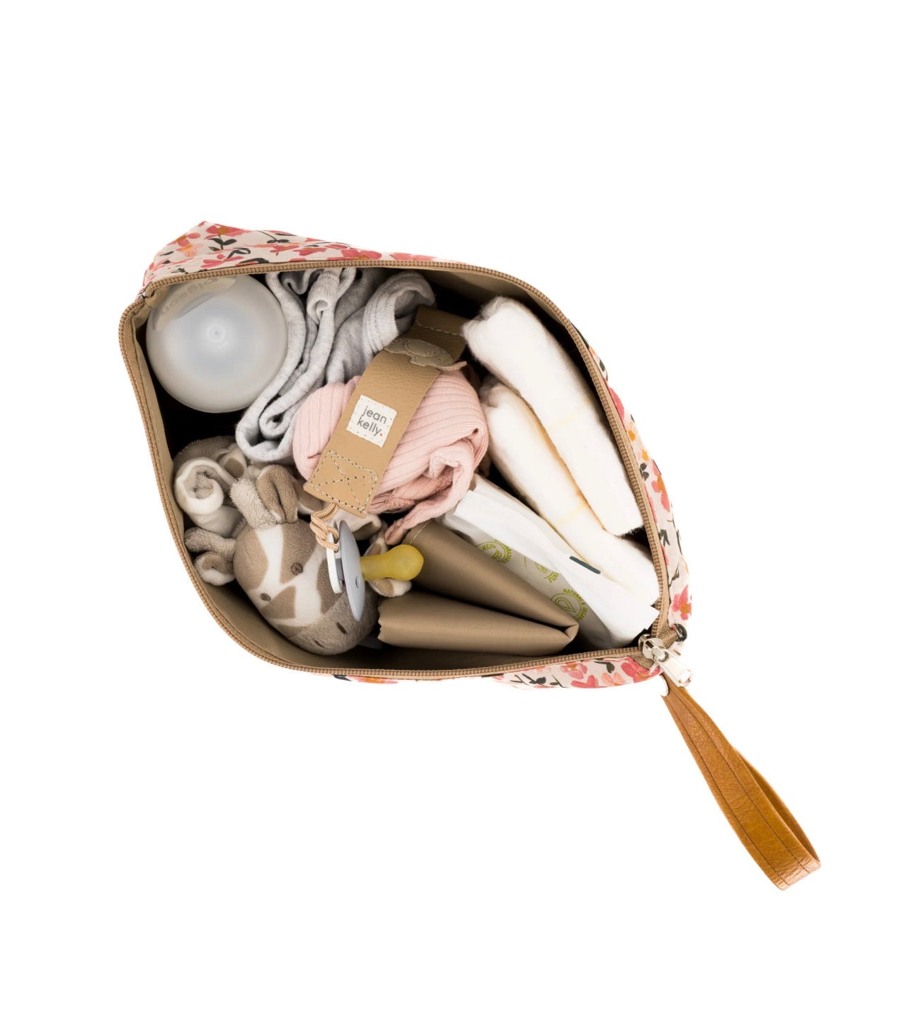 Jeankelly Changing Pouch With Padded Slim Mat + Grab Handle