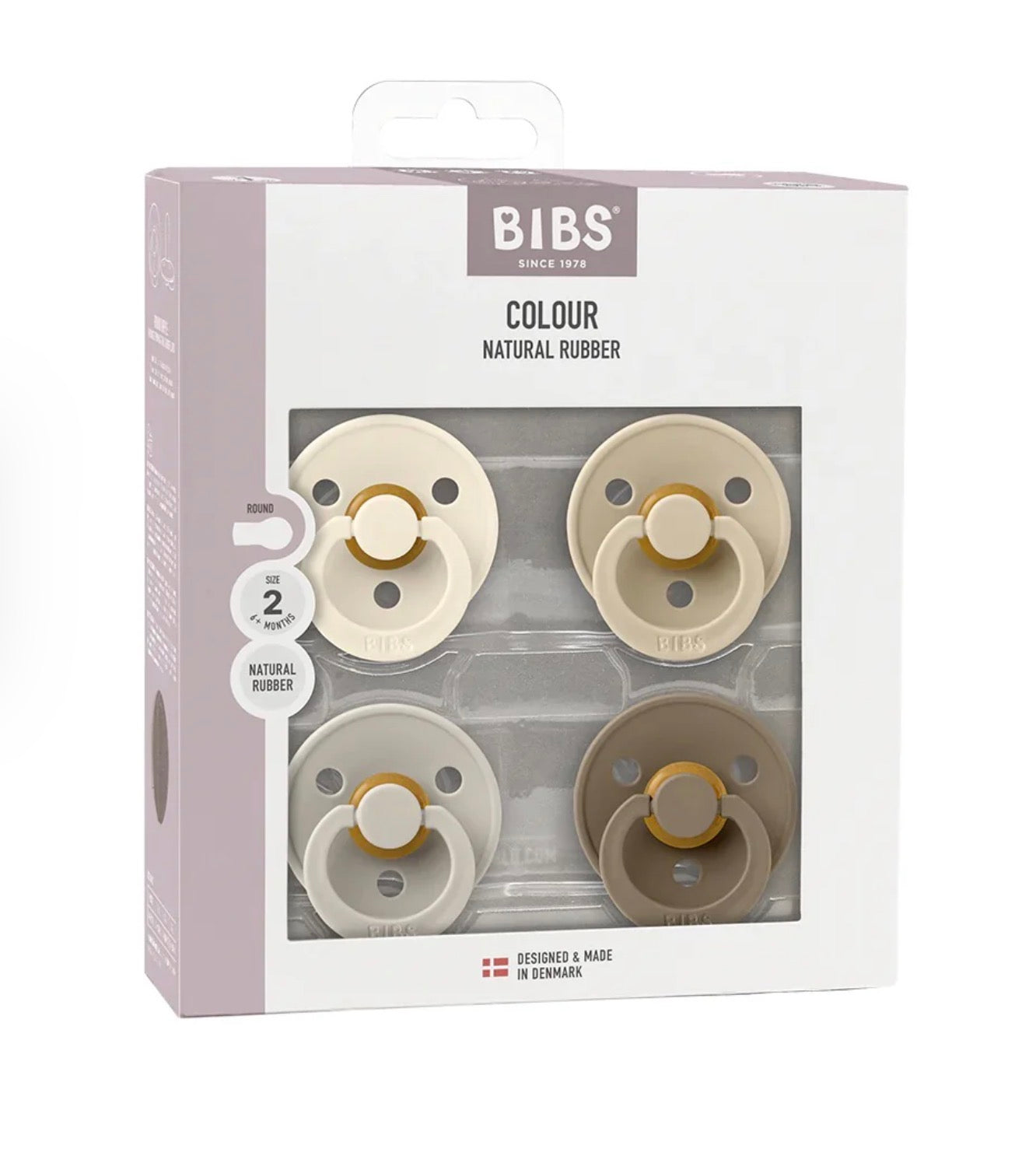 BIBS Pacifier Colour 4 Pack Latex