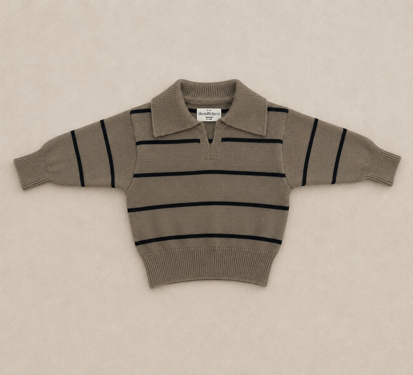 Khaki Stripe Sweater