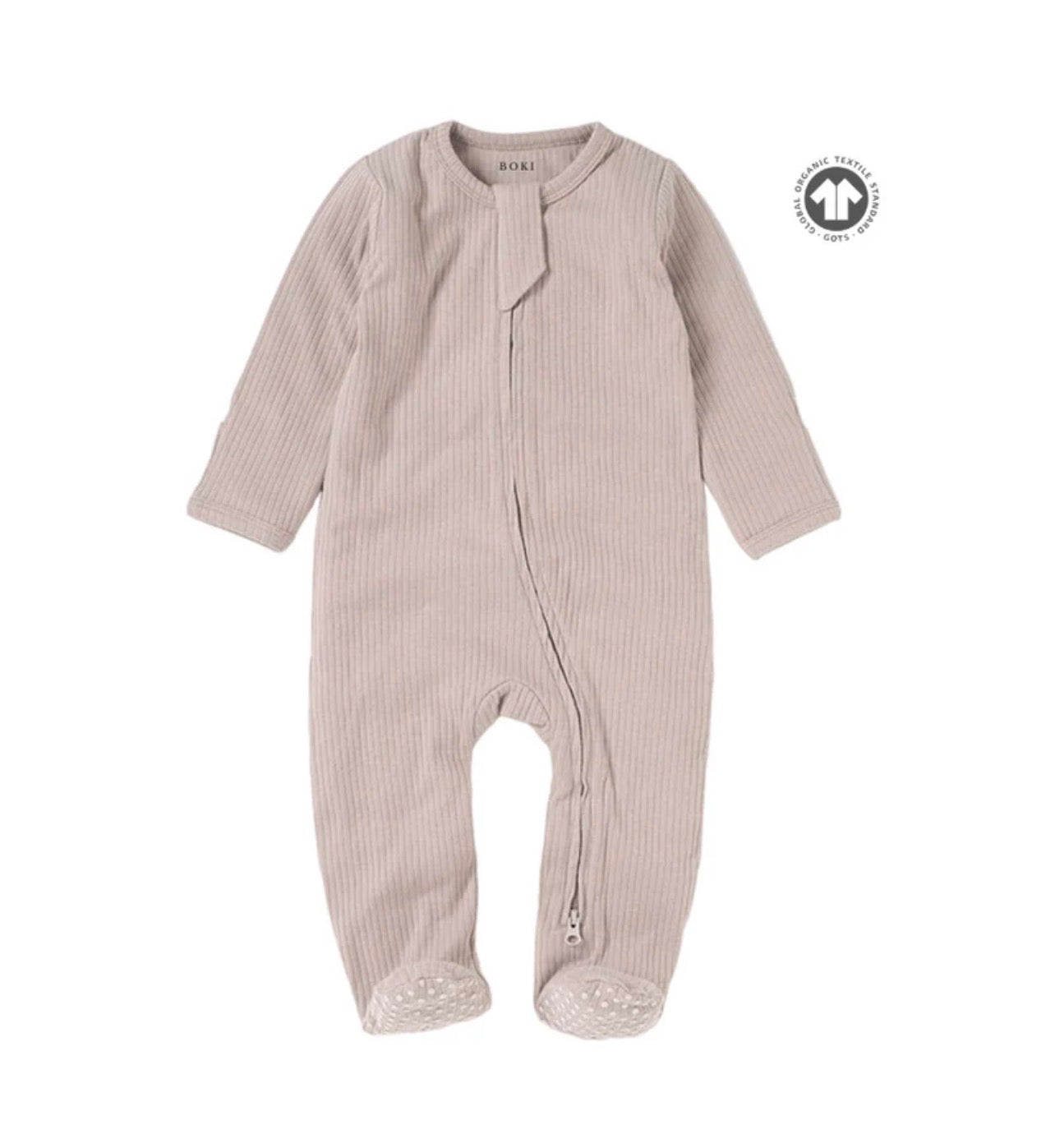 Boki Organic Cotton 2-way Zipsuit with Footies & Mittens