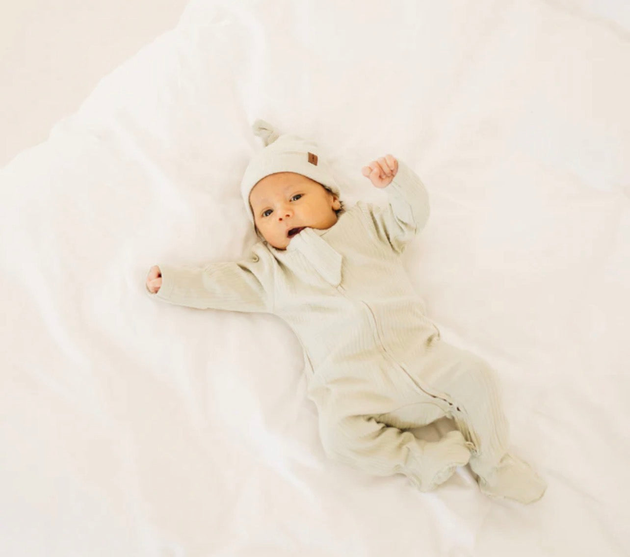 Boki Organic Cotton 2-way Zipsuit with Footies & Mittens