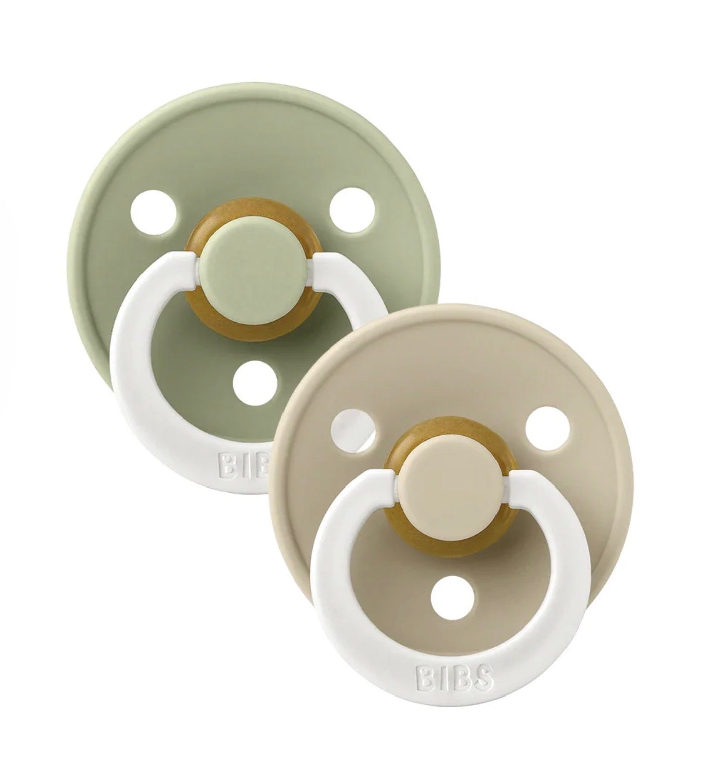 BIBS Pacifier Colour 2 Pack Latex Glow in the Dark