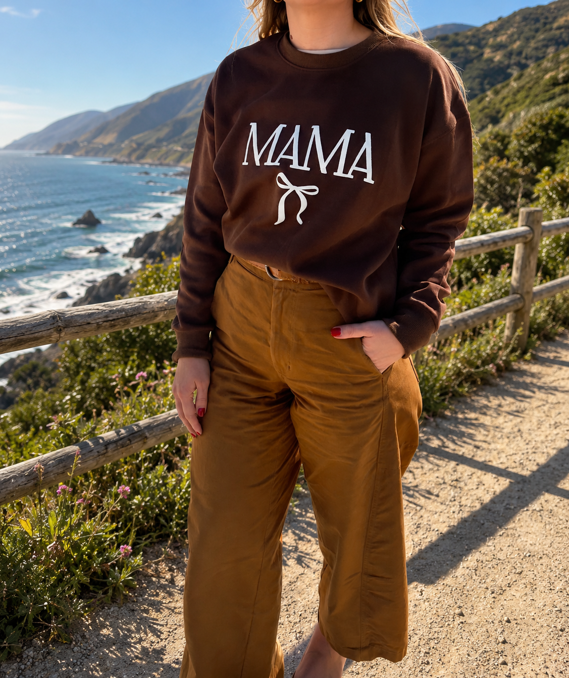 Cotton Crew Neck Sweatshirt