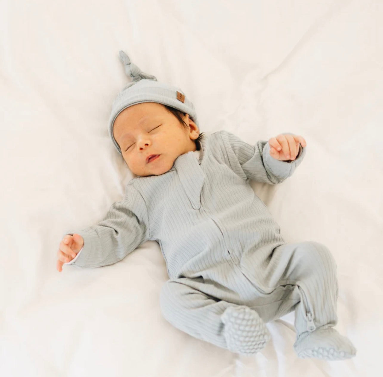 Boki Organic Cotton 2-way Zipsuit with Footies & Mittens