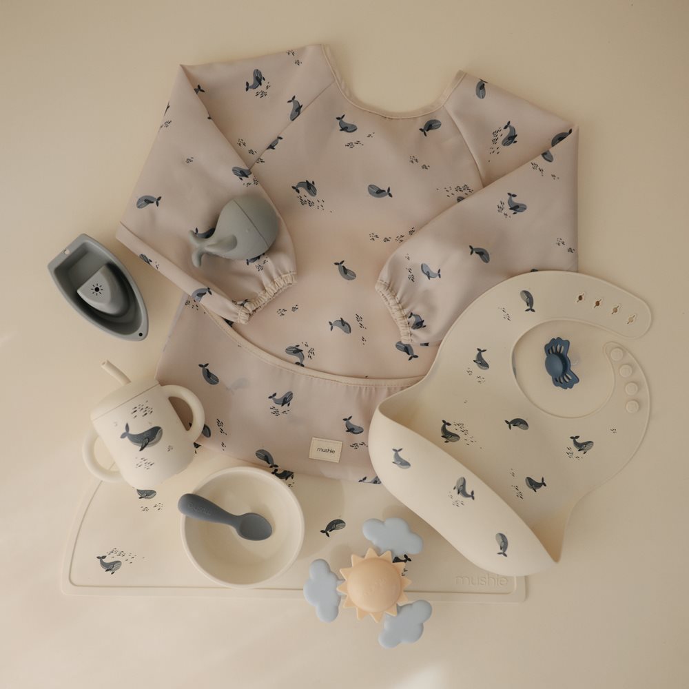 Mushie Long Sleeve Bib