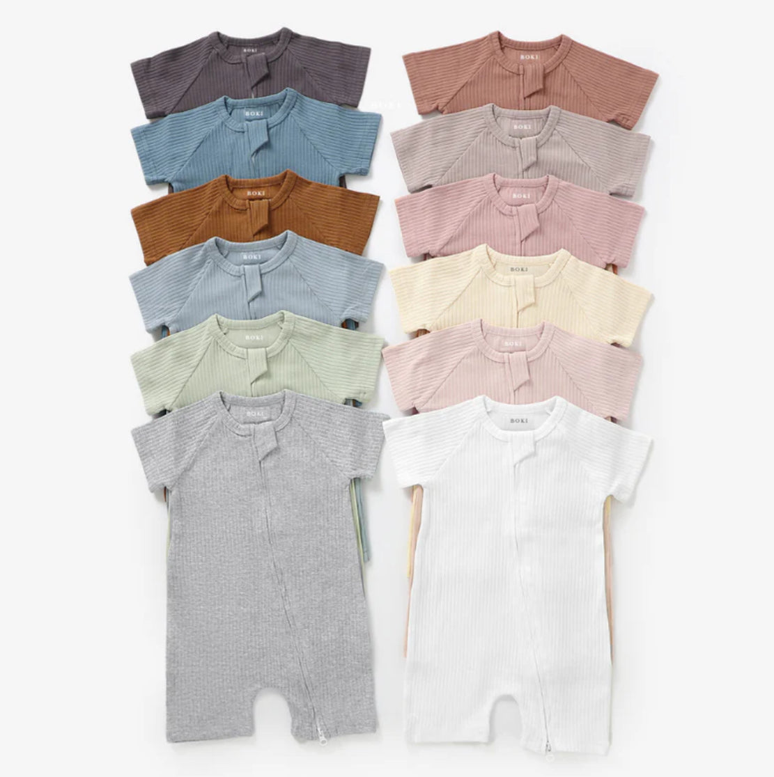 Boki Organic Cotton 2-way Summer Zipsuit