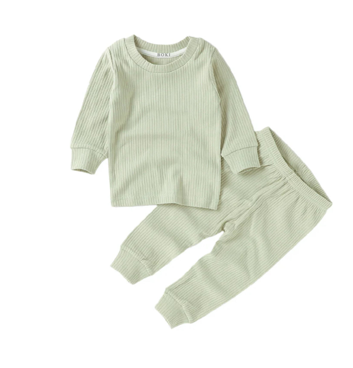 Boki Organic Rib Long Sleeve Pyjamas Set