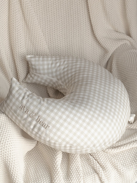 Ava & Bear’s Crescent Nursing Cushion