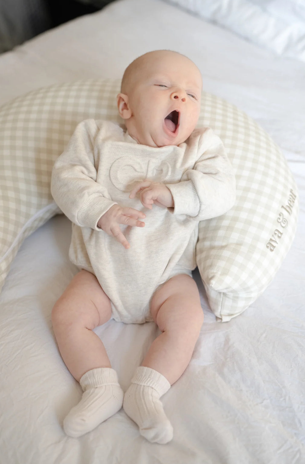 Ava & Bear’s Crescent Nursing Cushion