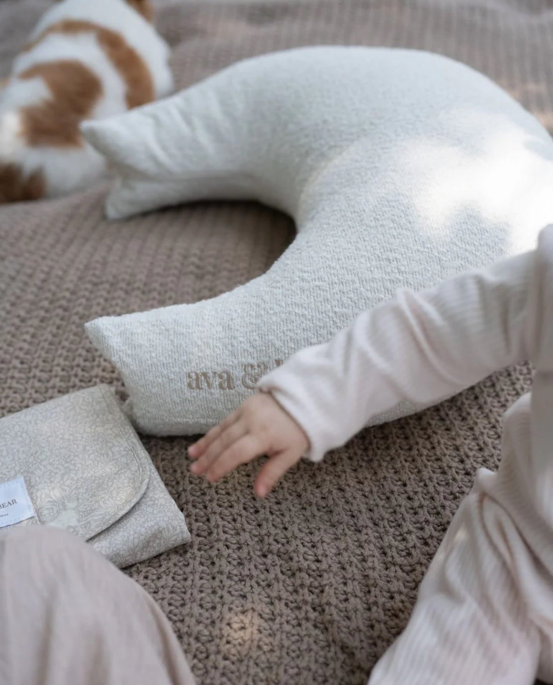 Ava & Bear’s Crescent Nursing Cushion