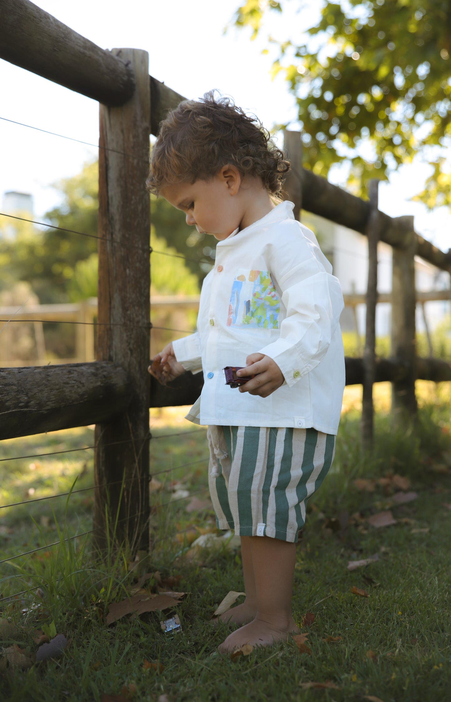 Printed Pocket Longsleeve Shirt