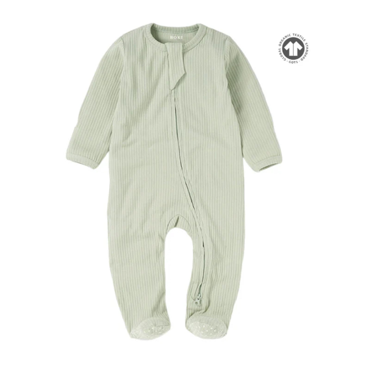 Boki Organic Cotton 2-way Zipsuit with Footies & Mittens