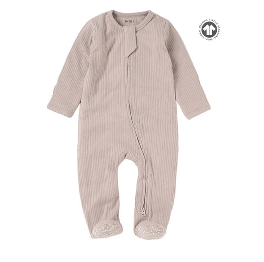 Boki Organic Cotton 2-way Zipsuit with Footies & Mittens